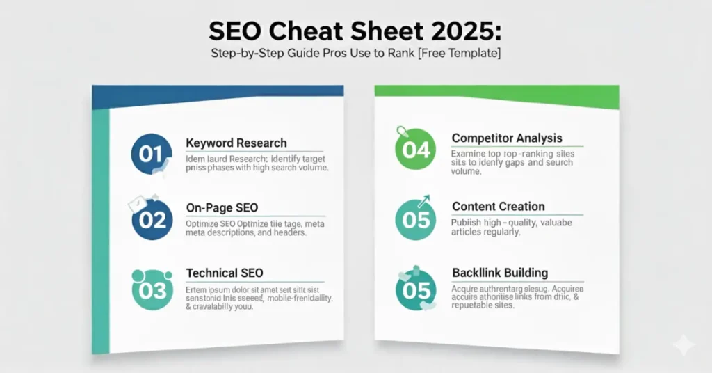 SEO Cheat Sheet - AI SEO, On-page, Off-page and Technical SEO